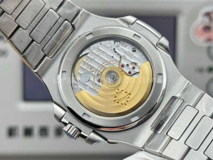 E7 Factory Patek Philippe Nautilus 5711 40mm White Gold Diamond Bezel Diamond Silver Dial - Image 7