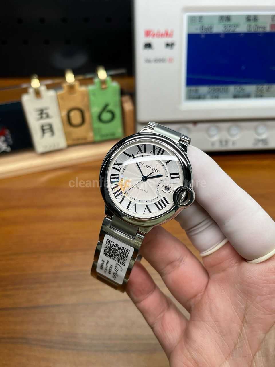 Cartier Ballon Bleu replica case and crown review Super Clone Watch,Clean Factory Watch