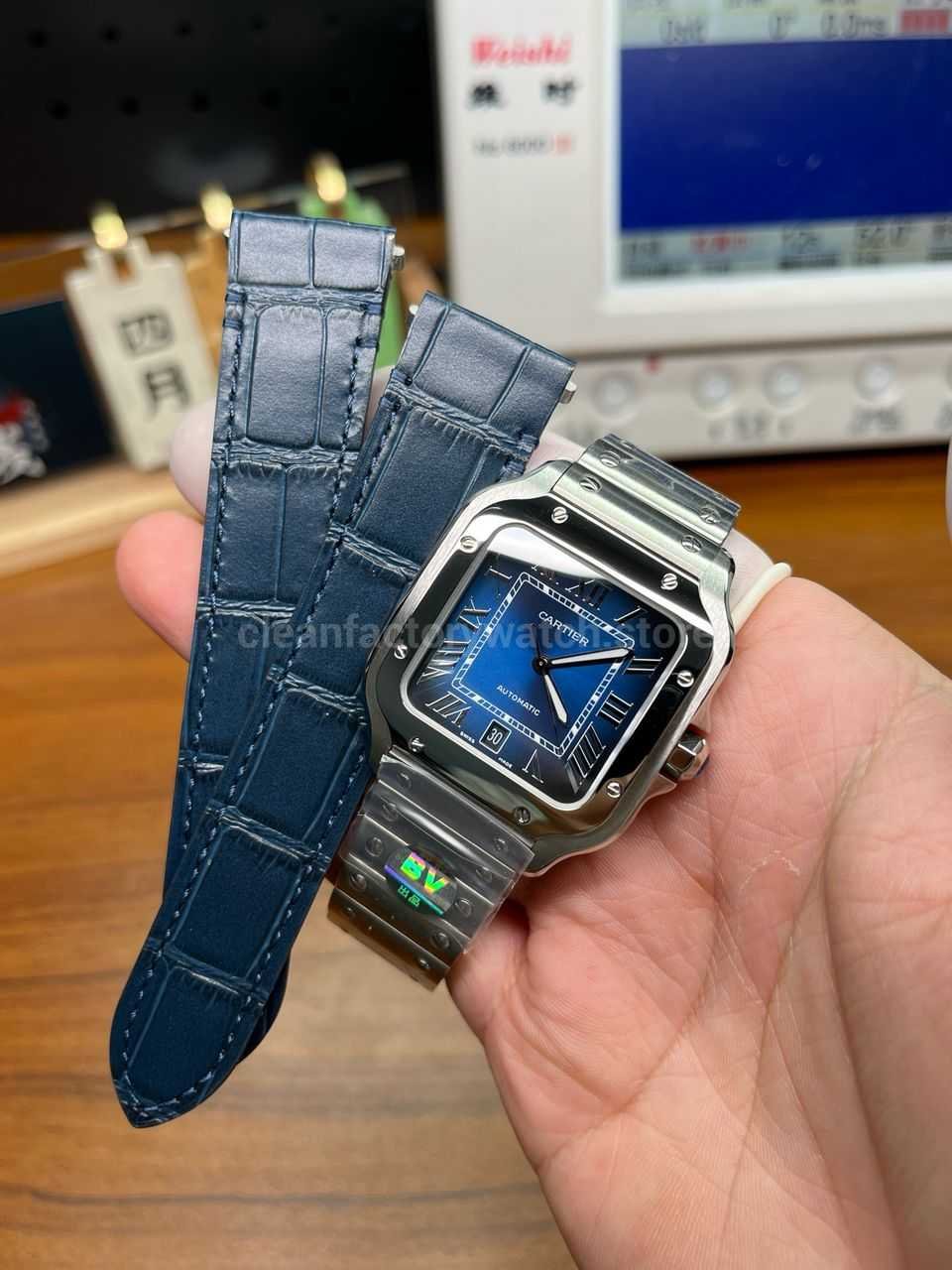 Cartier Santos Tank Ballon Bleu Panthere replica guide Super Clone Watch,Clean Factory Watch