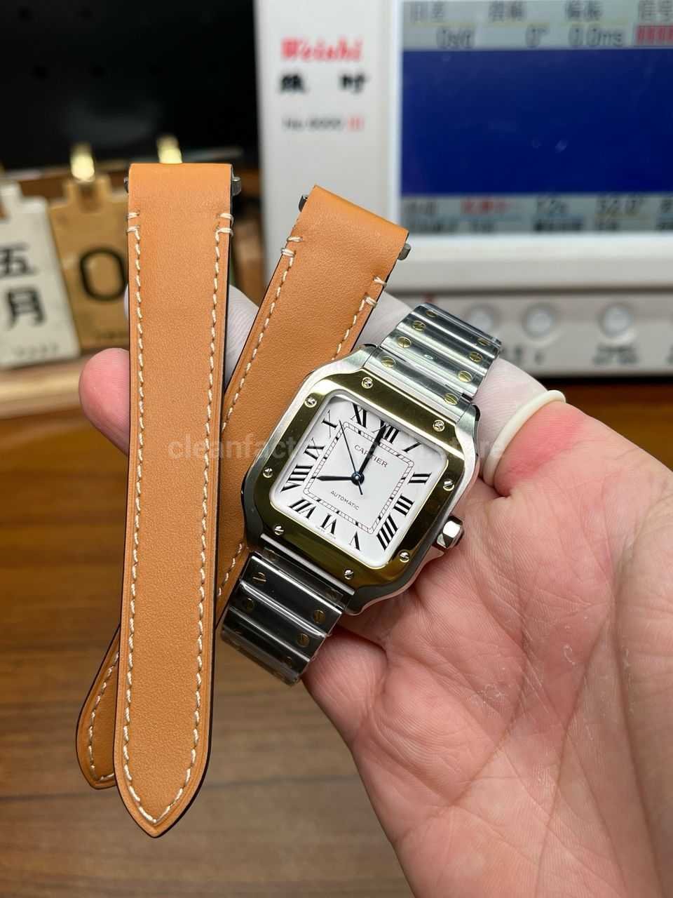 Cartier Santos replica bracelet and case review Super Clone Watch,Clean Factory Watch