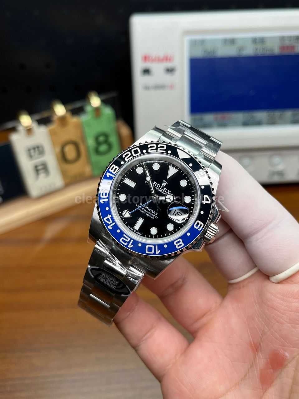 Clean Batman GMT replica review with Oyster bracelet Super Clone Watch,Clean Factory Watch