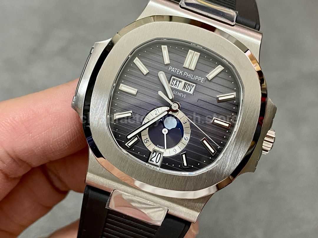 PPF Patek 5726 Nautilus moonphase replica guide Super Clone Watch,Clean Factory Watch