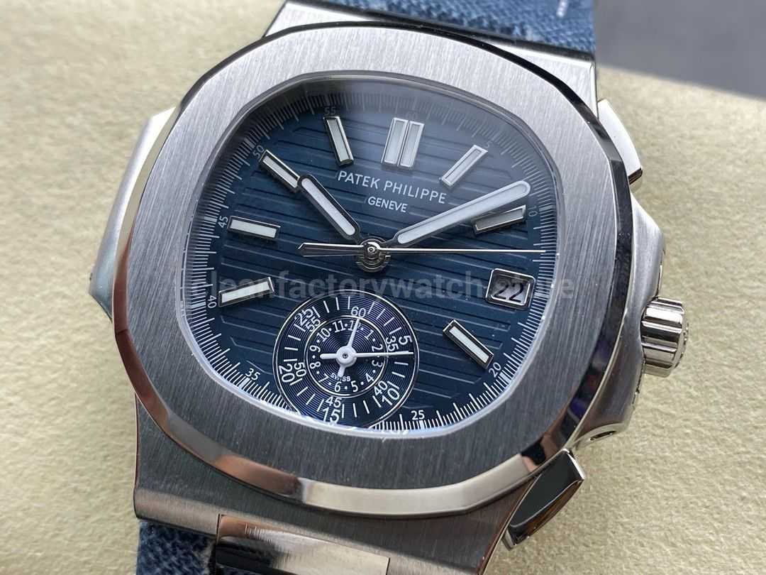 PPF Patek 5980 Nautilus replica factory guide Super Clone Watch,Clean Factory Watch