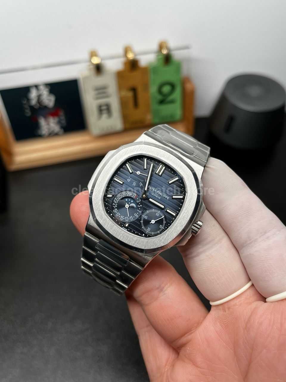 Patek Nautilus 5712 moonphase replica review Super Clone Watch,Clean Factory Watch