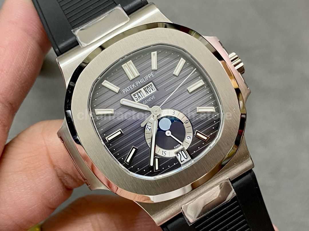 Patek Nautilus 5726 annual calendar replica review Super Clone Watch,Clean Factory Watch