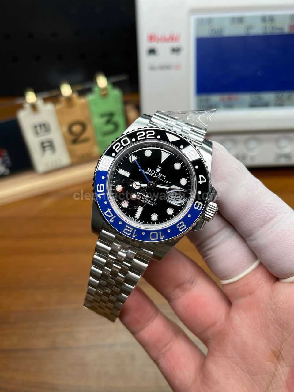 Rolex GMT Master II Pepsi and Batman replica guide Super Clone Watch,Clean Factory Watch