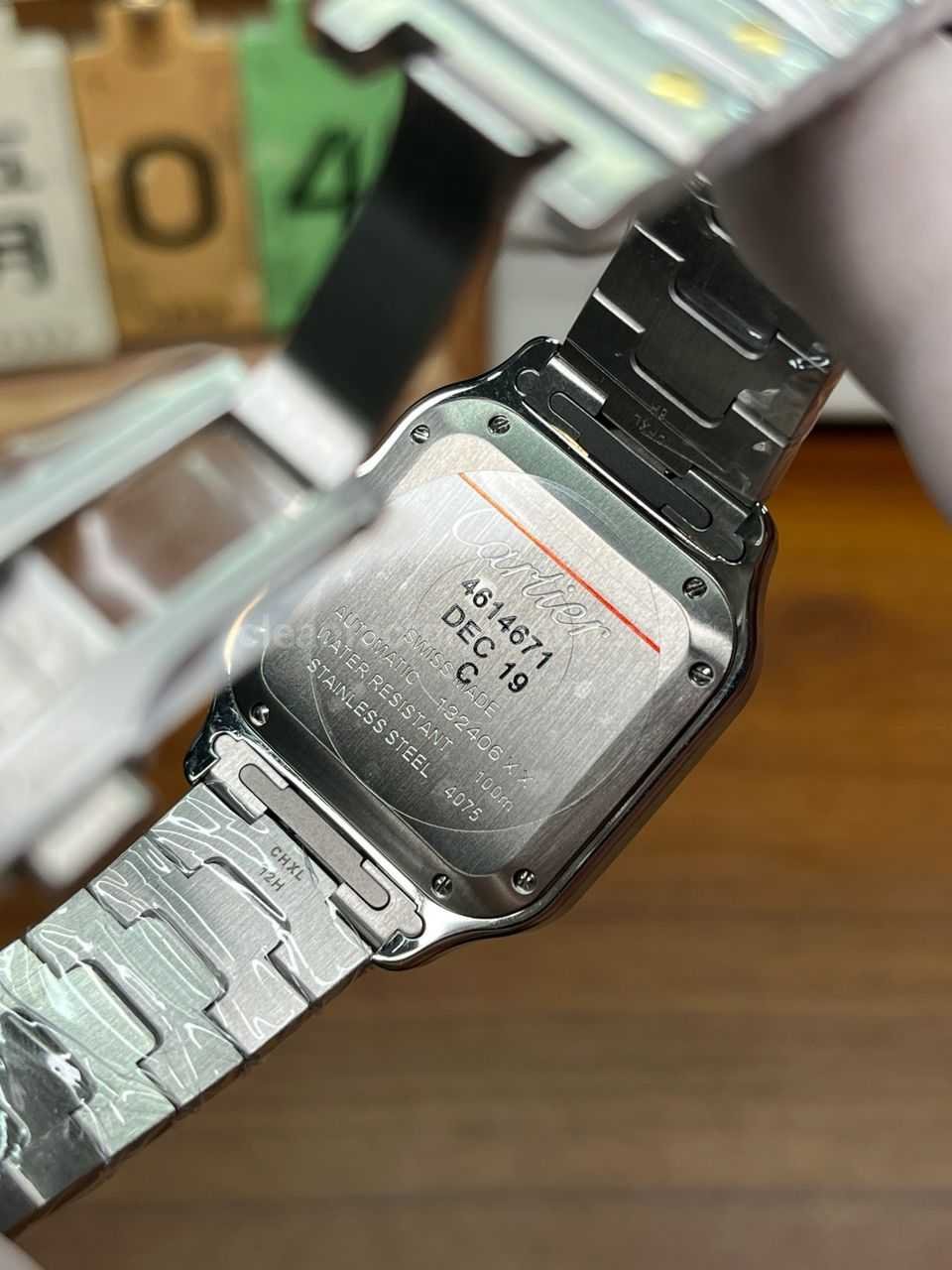 Santos de Cartier replica medium and large comparison Super Clone Watch,Clean Factory Watch