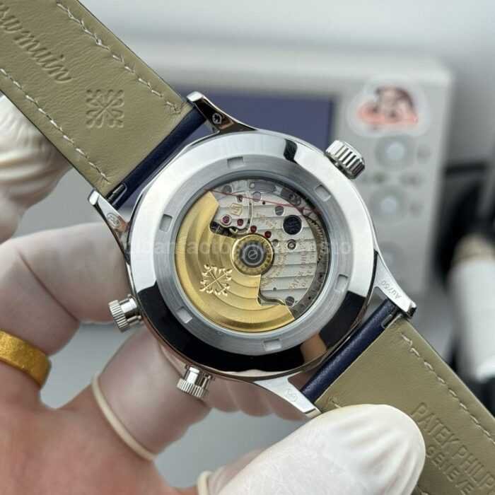 3K Factory Patek Philippe Calatrava Pilot Travel Time 5524G-001 White Gold Blue Dial - Image 7