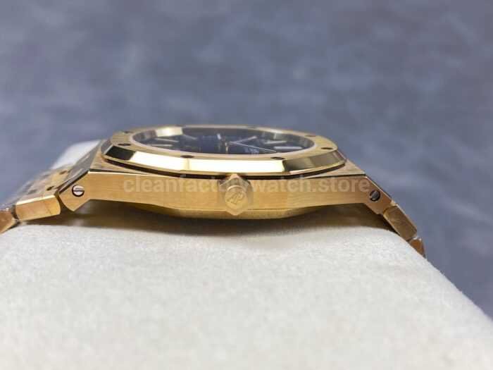 IPF Factory Audemars Piguet Royal Oak Jumbo 15202BA.OO.1240BA.01 39mm Full Yellow Gold Blue Dial - Image 6