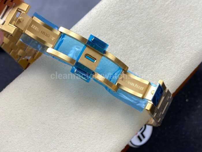 IPF Factory Audemars Piguet Royal Oak Jumbo 15202BA.OO.1240BA.01 39mm Full Yellow Gold Blue Dial - Image 10