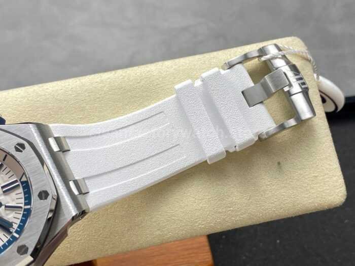 IPF Factory Audemars Piguet Royal Oak Offshore Diver 15710ST.OO.A002CA.02 42mm White Rubber Strap White Dial - Image 8