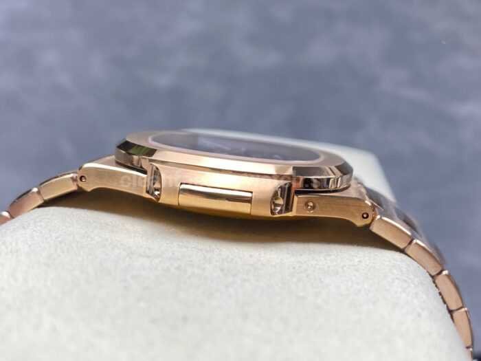 OME Factory Patek Philippe Nautilus 5712/1R Full Rose Gold Brown Dial - Image 5
