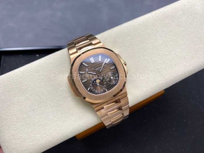 OME Factory Patek Philippe Nautilus 5712/1R Full Rose Gold Brown Dial - Image 4