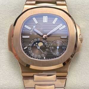 OME Factory Patek Philippe Nautilus 5712/1R Full Rose Gold Brown Dial
