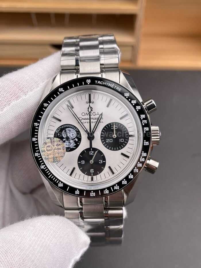 OS Factory Omega Speedmaster Silver Snoopy Award 310.32.42.50.02.001 42mm Full Steel Black Ceramic White Dial - Image 3