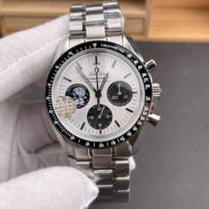 OS Factory Omega Speedmaster Silver Snoopy Award black ceramic white dial replica watch