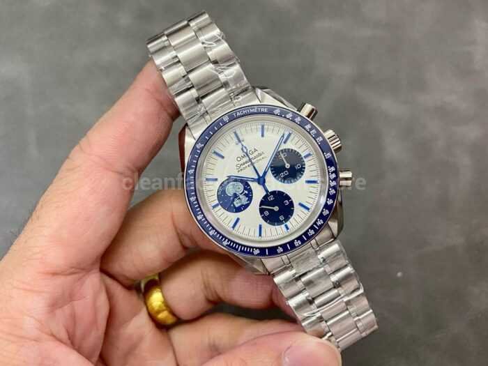 OS Factory Omega Speedmaster Silver Snoopy Award 310.32.42.50.02.001 42mm Full Steel White Dial - Image 4