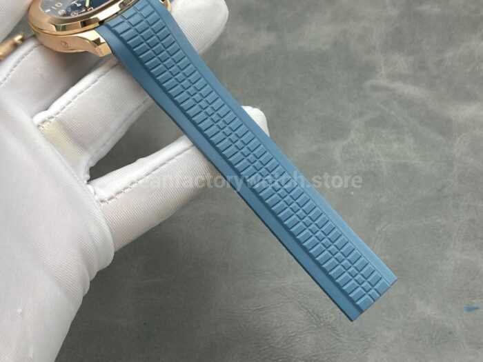 PPM Factory Patek Philippe Aquanaut 5261R-001 40mm Rose Gold Blue Rubber Strap Blue Dial - Image 6