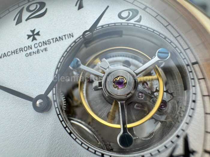 RMS Factory Vacheron Constantin Historiques American 1921 Tourbillon Brown Leather Strap Rose Gold Brown Dial - Image 5