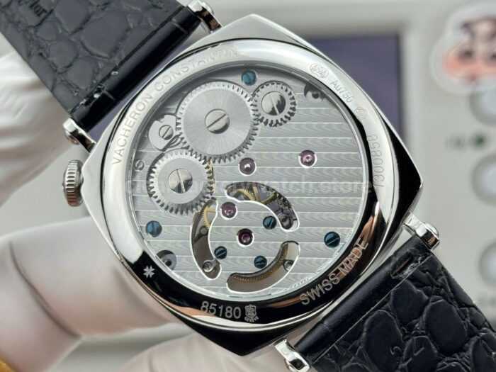 RMS Factory Vacheron Constantin Historiques American 1921 Tourbillon White Gold Leather Strap White Dial - Image 8