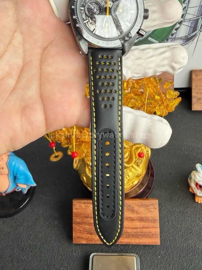 SMF Factory Omega Speedmaster Dark Side Of The Moon 310.92.44.50.01.001 44.25mm Ceramic Leather Strap Black Dial - Image 8