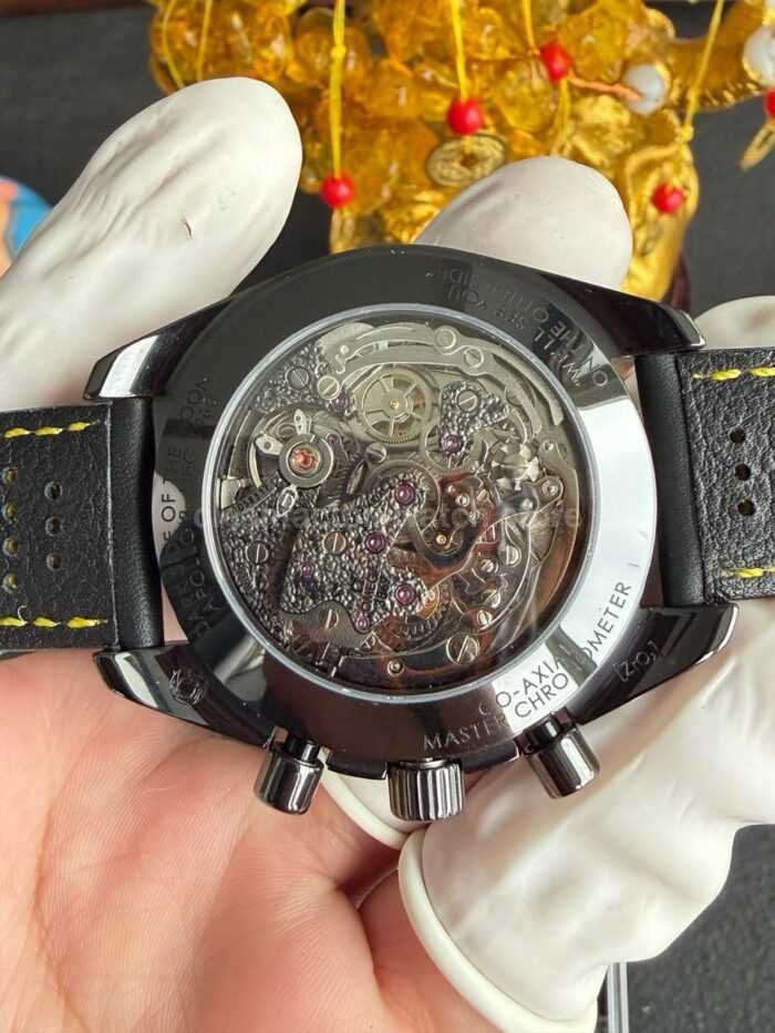 SMF Factory Omega Speedmaster Dark Side Of The Moon 310.92.44.50.01.001 44.25mm Ceramic Leather Strap Black Dial - Image 6