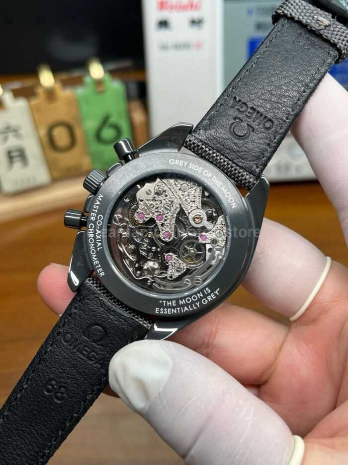 SMF Factory Omega Speedmaster Dark Side Of The Moon 310.92.44.50.06.001 44.25mm Ceramic Textile Strap Grey Dial - Image 5