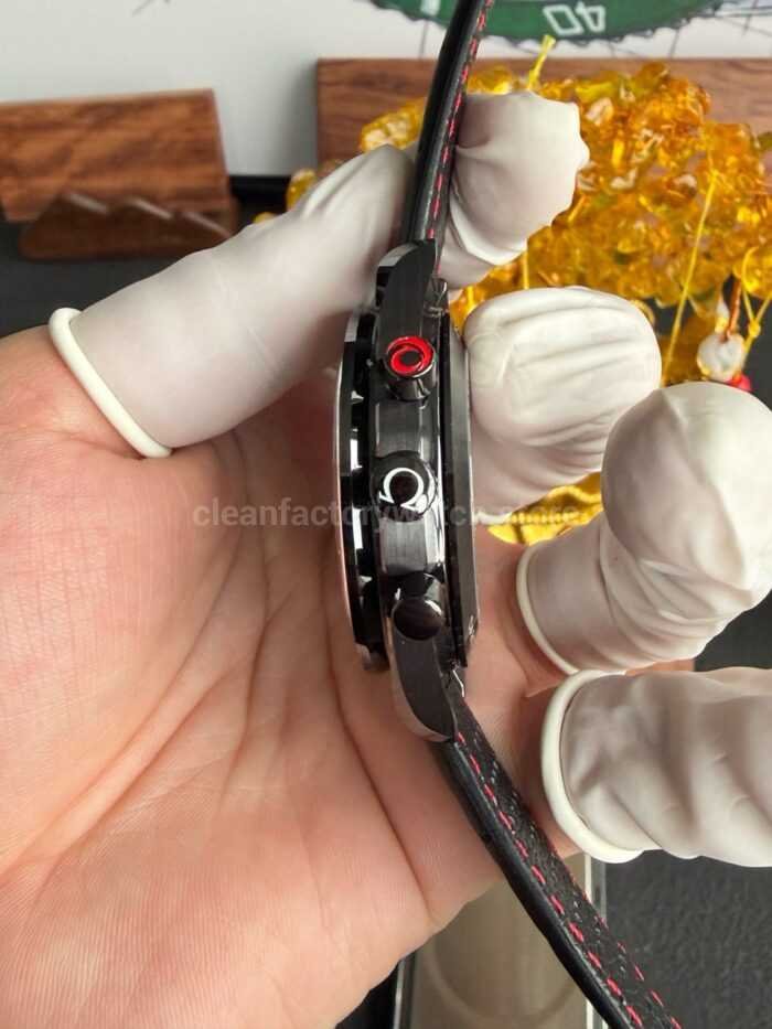 SMF Factory Omega Speedmaster Dark Side Of The Moon 311.92.44.30.01.002 44.25mm Ceramic Leather Strap Black Dial - Image 5