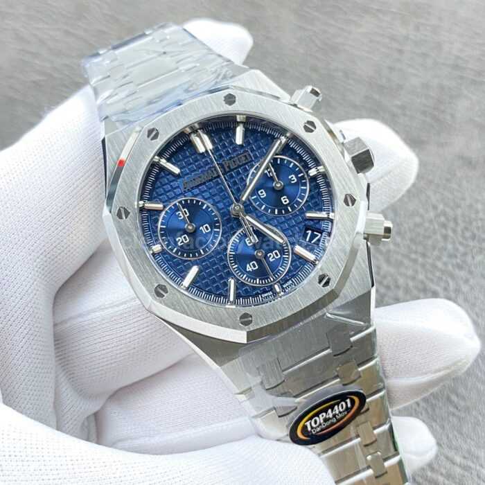 TOP Factory Audemars Piguet Royal Oak Chronograph 26240ST.OO.1320ST.05 41mm Full Steel Blue Dial - Image 2