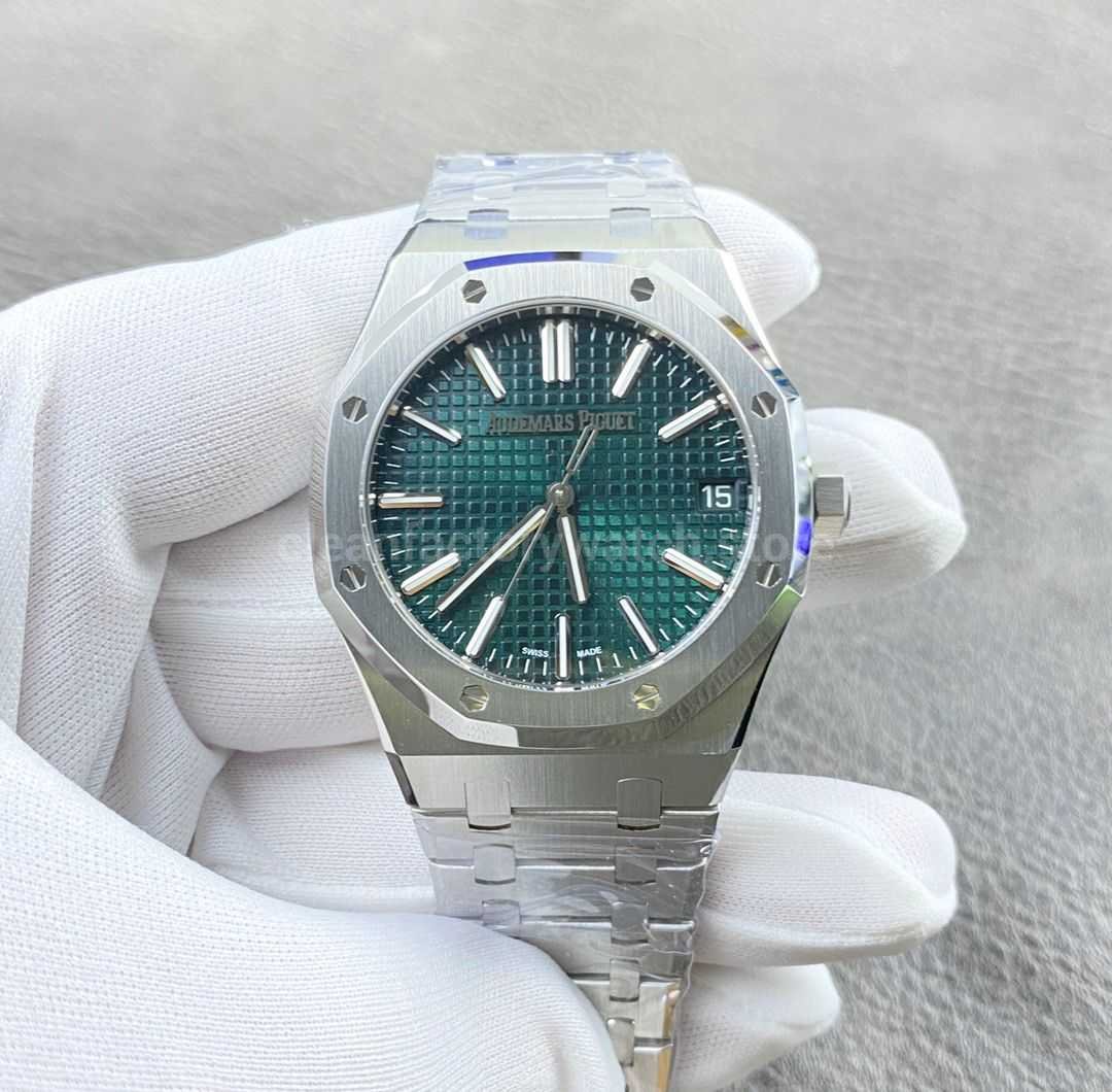 TOP Factory Audemars Piguet Royal Oak 15510ST.OO.1320ST.09 41mm Full Steel Green Dial