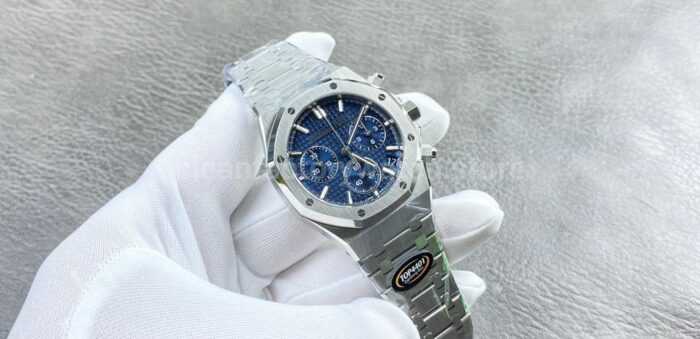 TOP Factory Audemars Piguet Royal Oak Chronograph 26240ST.OO.1320ST.05 41mm Full Steel Blue Dial - Image 5