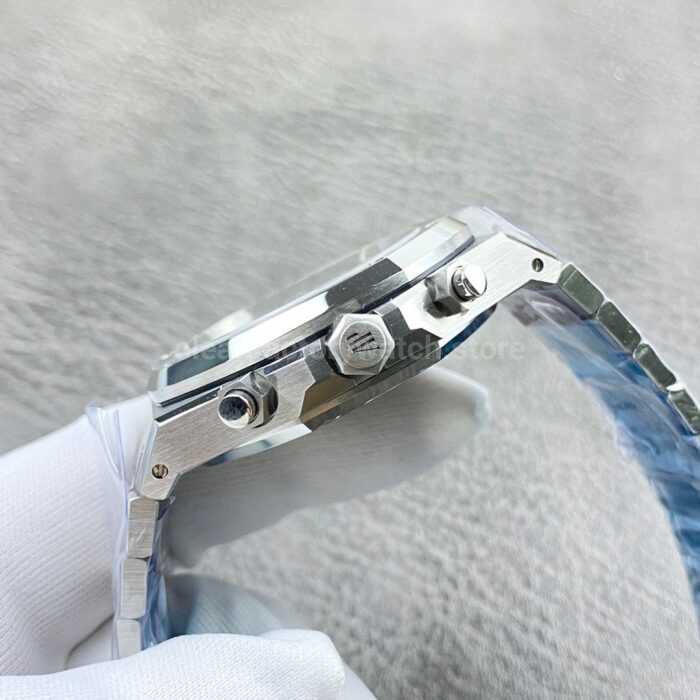 TOP Factory Audemars Piguet Royal Oak Chronograph 26240ST.OO.1320ST.03 41mm Full Steel Silver Dial - Image 6