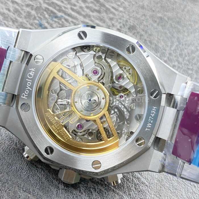 TOP Factory Audemars Piguet Royal Oak Chronograph 26240ST.OO.1320ST.08 41mm Full Steel Green Dial - Image 7