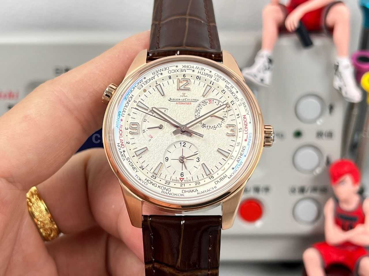 TW Factory Jaeger-LeCoultre Polaris Geographic Wt 42mm Rose Gold White Dial
