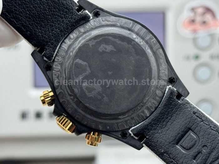 TW Factory Rolex Daytona 116500 40mm Carbon Fiber White Canvas Strap Black Dial - Image 8