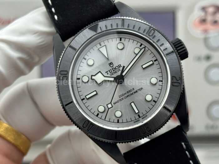 TW Factory Tudor Black Bay 79210CNU 41mm Leather Strap Silver Dial - Image 2