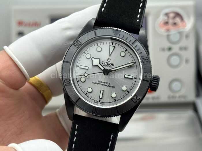 TW Factory Tudor Black Bay 79210CNU 41mm Leather Strap Silver Dial - Image 5