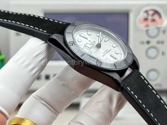 TW Factory Tudor Black Bay 79210CNU 41mm Leather Strap Silver Dial - Image 6