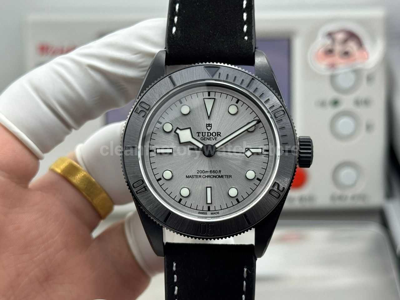 TW Factory Tudor Black Bay 79210CNU 41mm Leather Strap Silver Dial