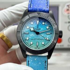 TW Factory Tudor Black Bay M79210CNU-0011 41mm Blue Leather Strap Blue Dial