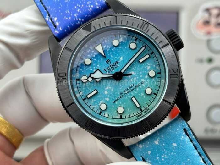 TW Factory Tudor Black Bay M79210CNU-0011 41mm Blue Leather Strap Blue Dial - Image 2