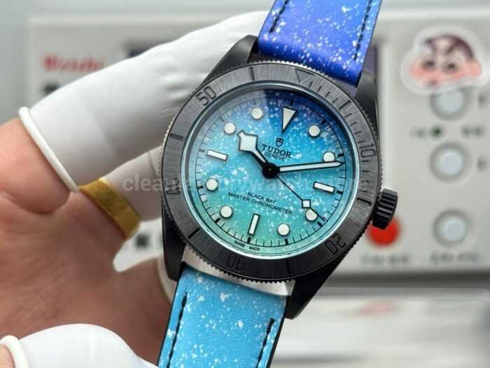 TW Factory Tudor Black Bay M79210CNU-0011 41mm Blue Leather Strap Blue Dial - Image 5