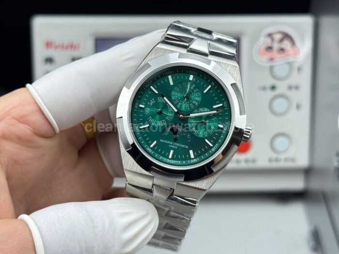 TW Factory Vacheron Constantin Overseas Perpetual Calendar 4300V 41.5mm Full Steel Green Dial - Image 5