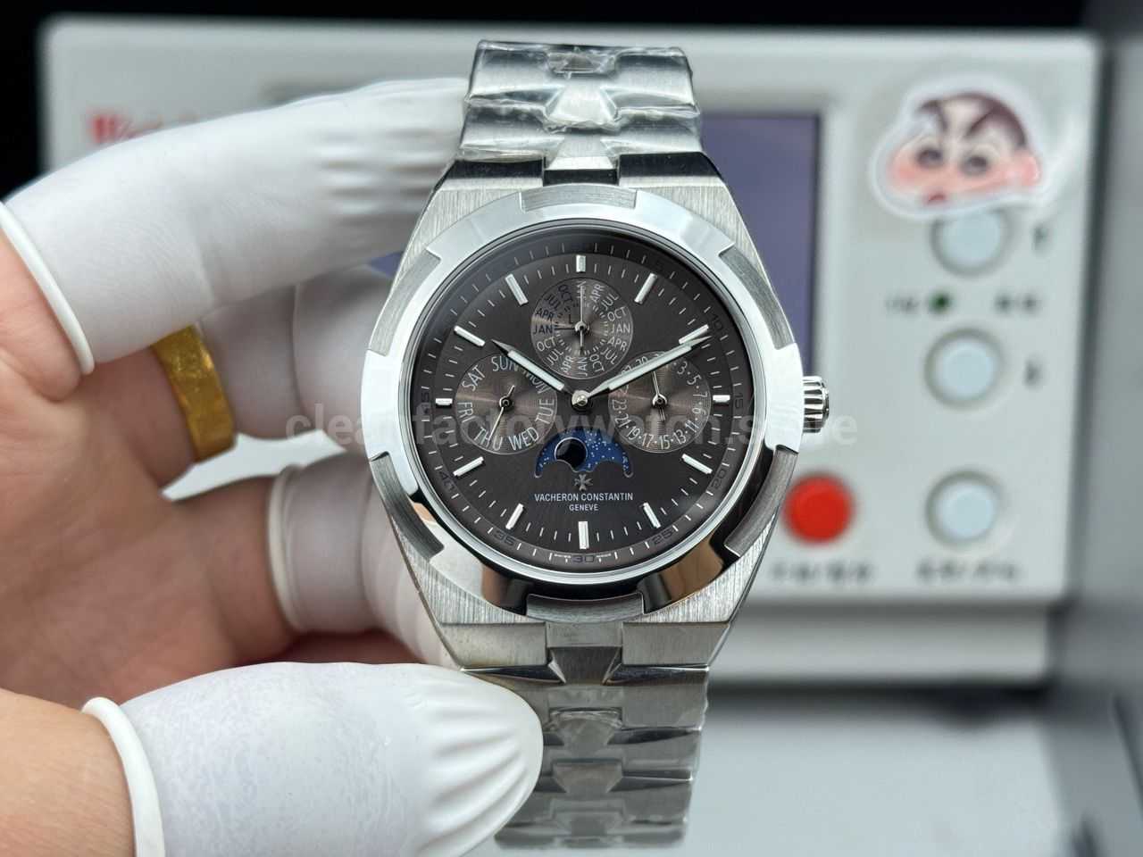 TW Factory Vacheron Constantin Overseas Perpetual Calendar 4300V120G-B102 41.5mm Full Steel Grey Dial