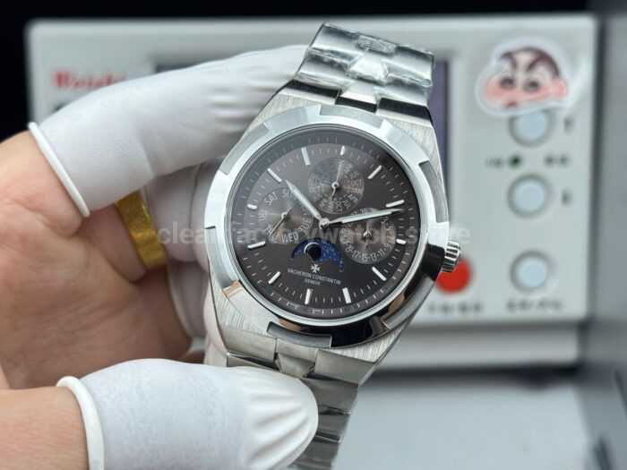 TW Factory Vacheron Constantin Overseas Perpetual Calendar 4300V120G-B102 41.5mm Full Steel Grey Dial - Image 5