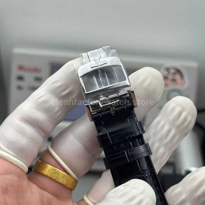 TWA Factory Jaeger-LeCoultre Master Geographic Q1428421 39mm Steel Leather Strap Silver Dial - Image 9