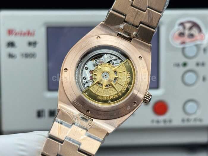 TW Factory Vacheron Constantin Overseas Perpetual Calendar 4300V000R-B509 41.5mm Full Rose Gold Blue Dial - Image 8