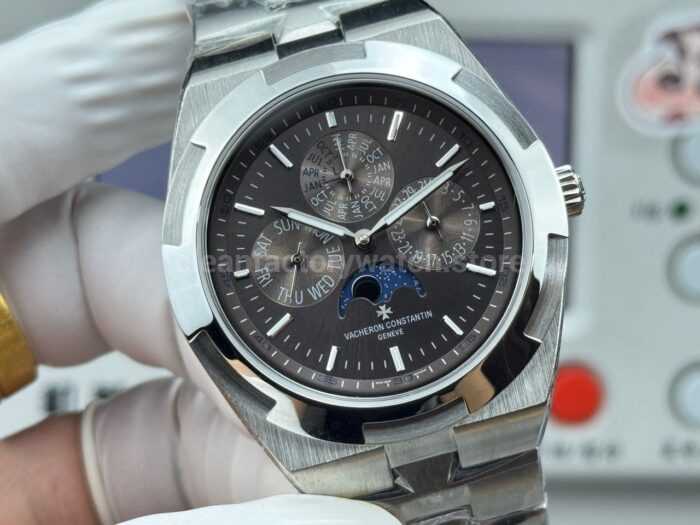 TW Factory Vacheron Constantin Overseas Perpetual Calendar 4300V120G-B102 41.5mm Full Steel Grey Dial - Image 2