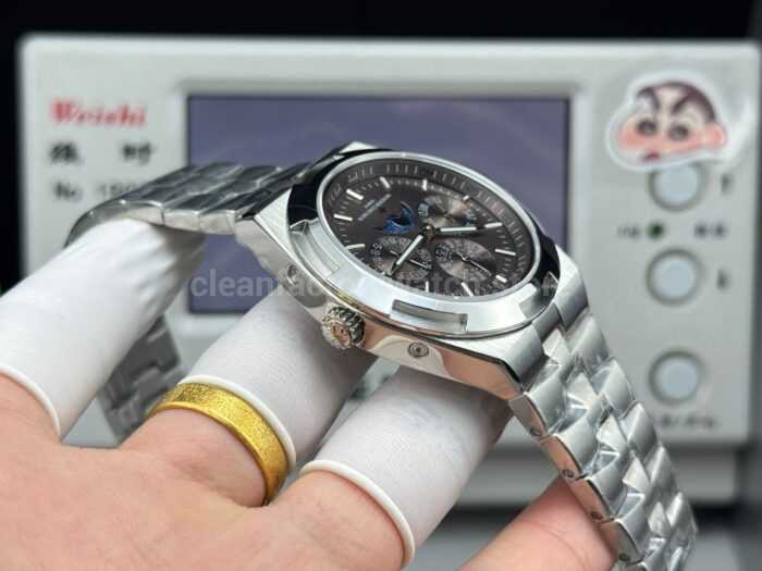 TW Factory Vacheron Constantin Overseas Perpetual Calendar 4300V120G-B102 41.5mm Full Steel Grey Dial - Image 7