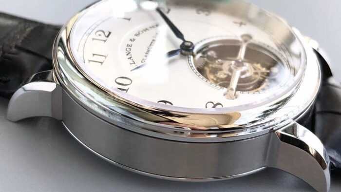 Tourbillon A. Lange & Söhne 1815 730.025F 42mm Steel Leather Strap Arabic Numerals Silver Dial - Image 5